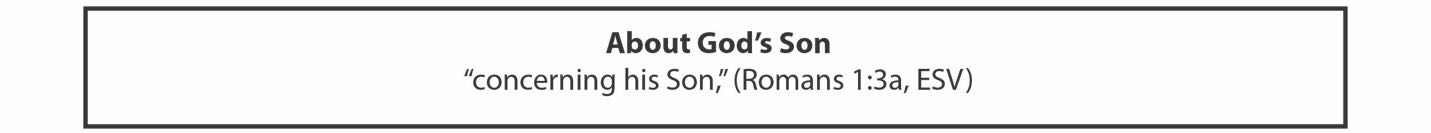 About God's Son